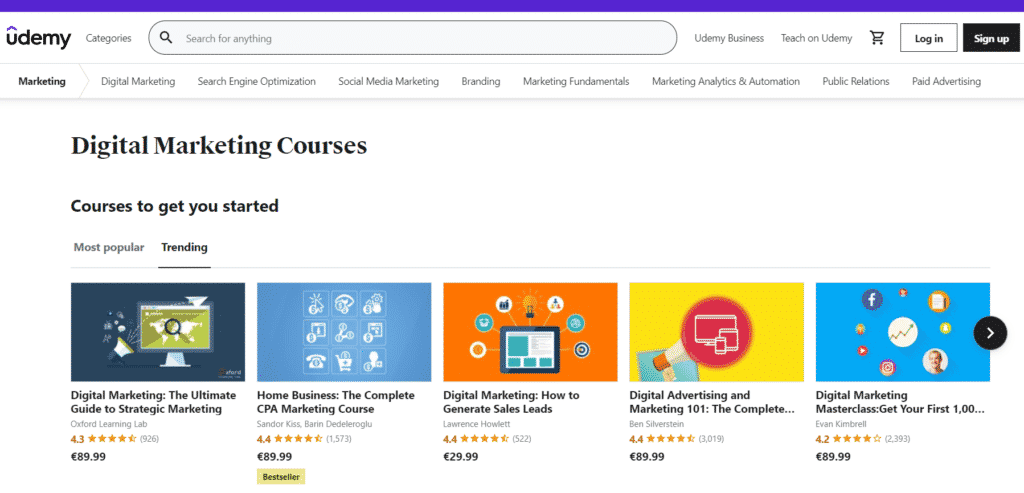 udemy social media marketing